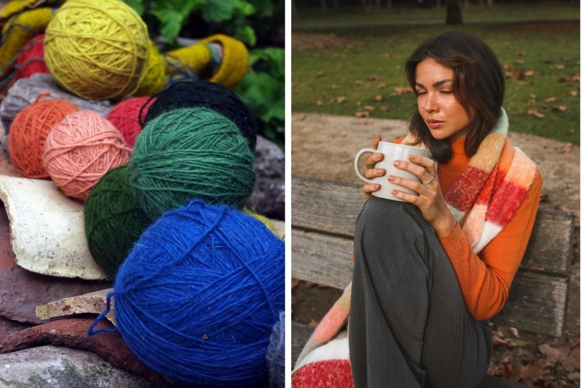 death; mourning; loss of parent; losing a parent; yarn on grave; acts of kindness