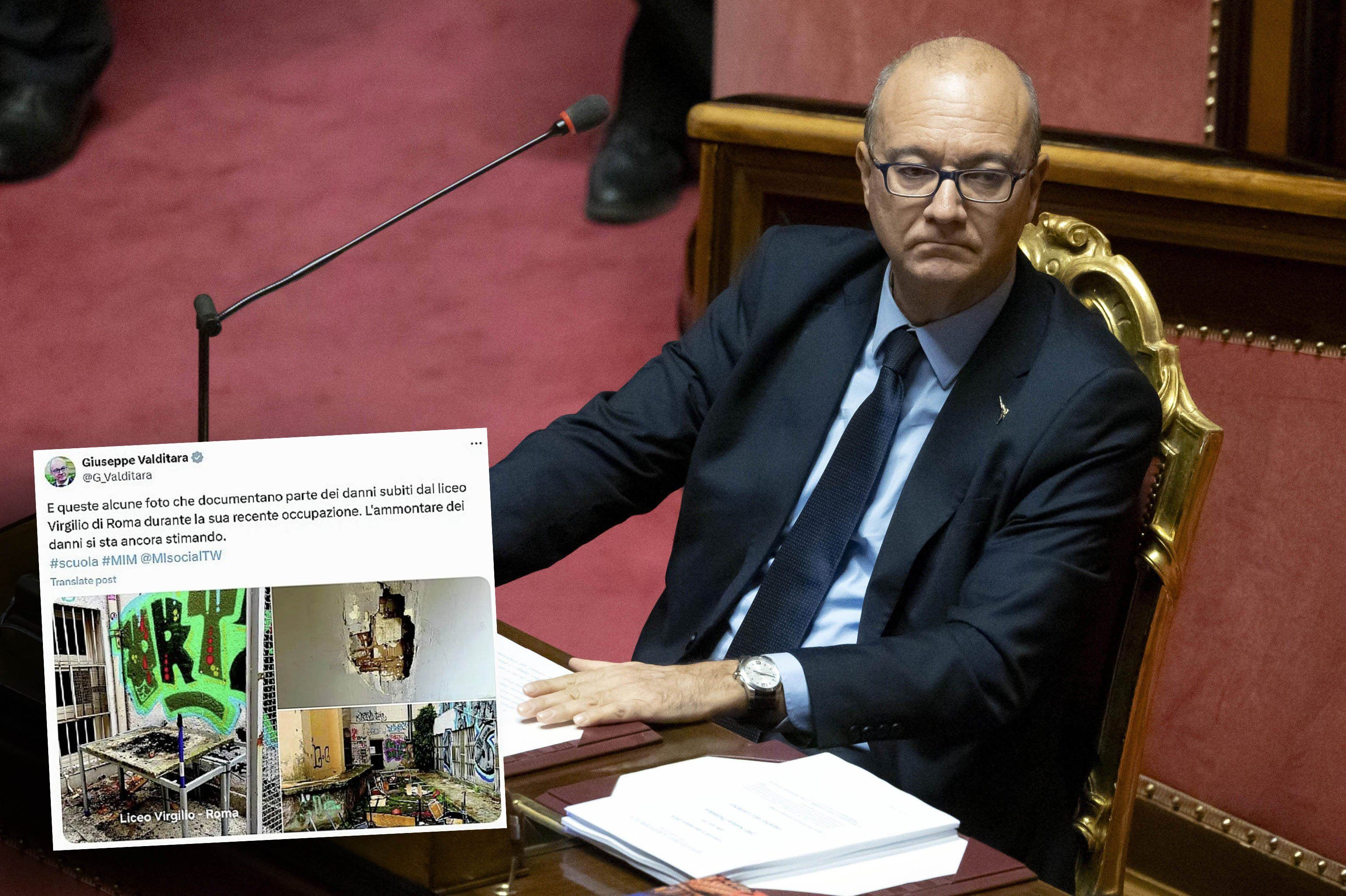 Braccano i «no vax» ma non chi distrugge le aule scolastiche