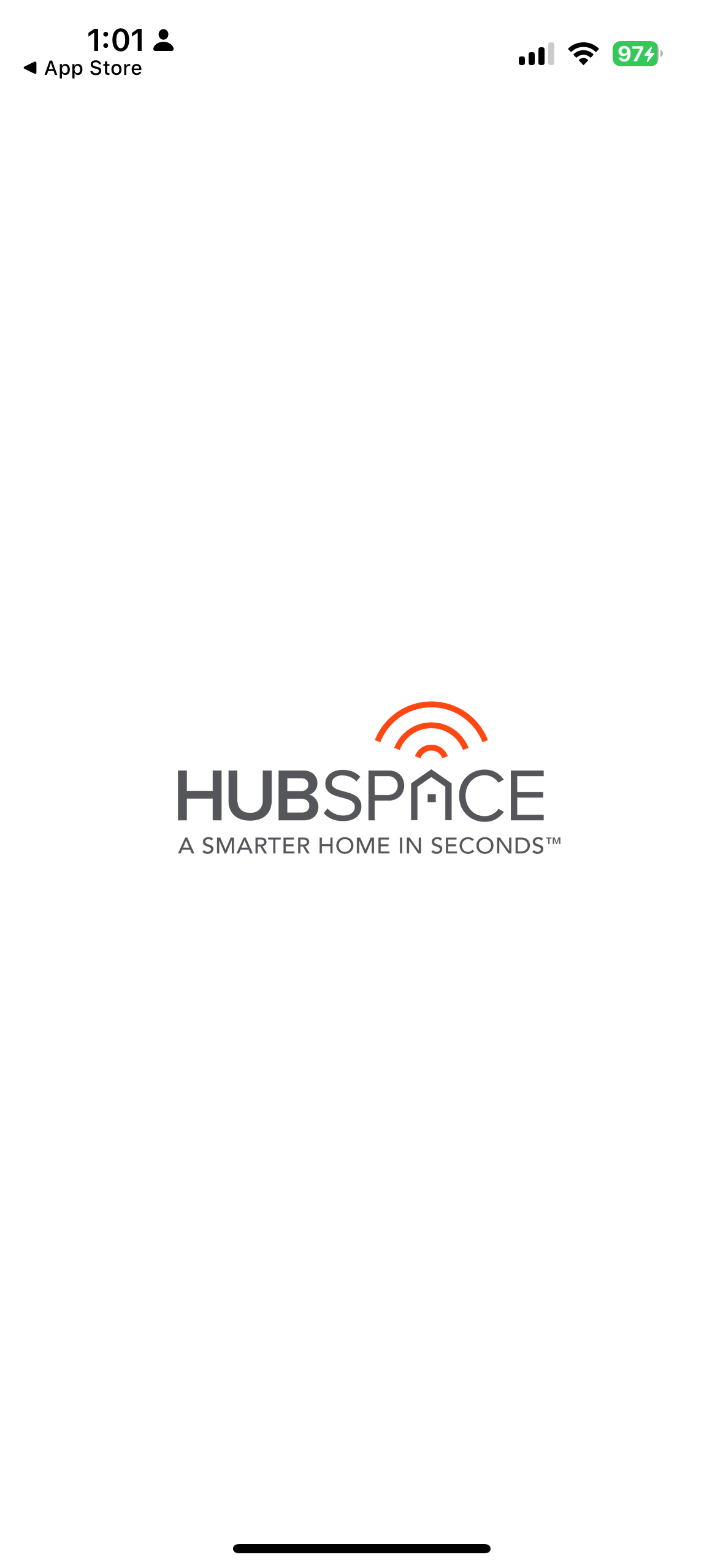 a photo of Hubspace app