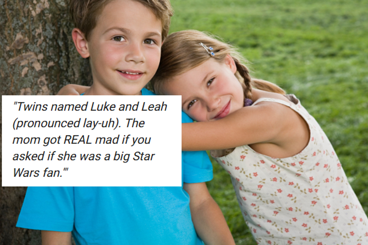siblings, funny names, parents