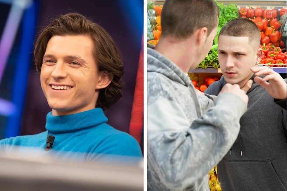 Tom Holland recently broke up a fight between two guys in grocery store like it's no big deal