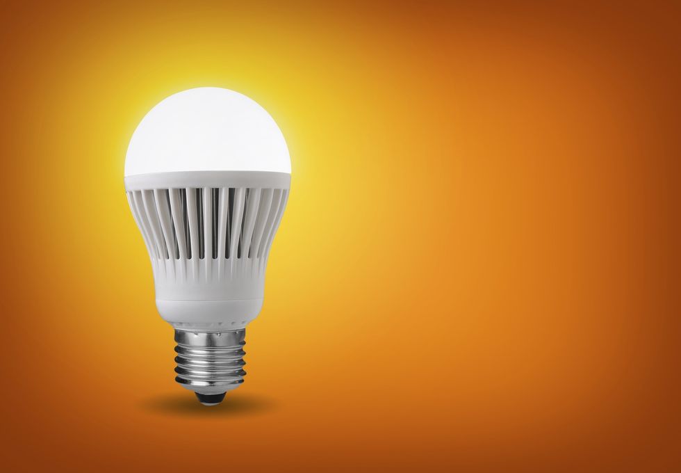 a photo of a smart light bulb