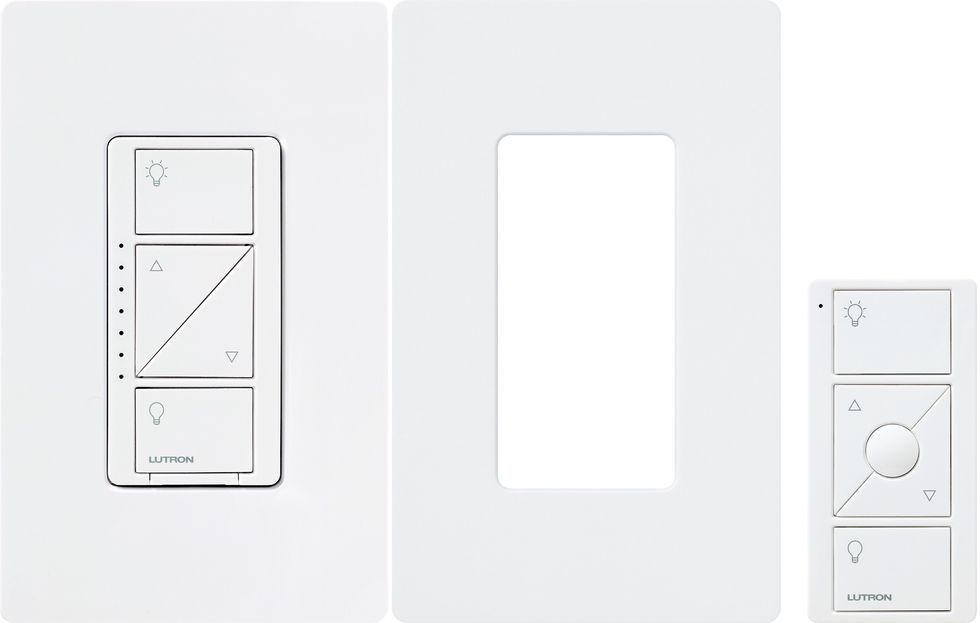 picture of Lutron Caseta smart switches.