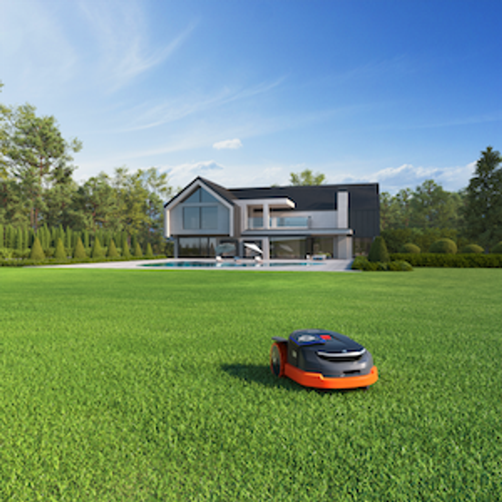 a photo of Navimow X3 on a lawn
