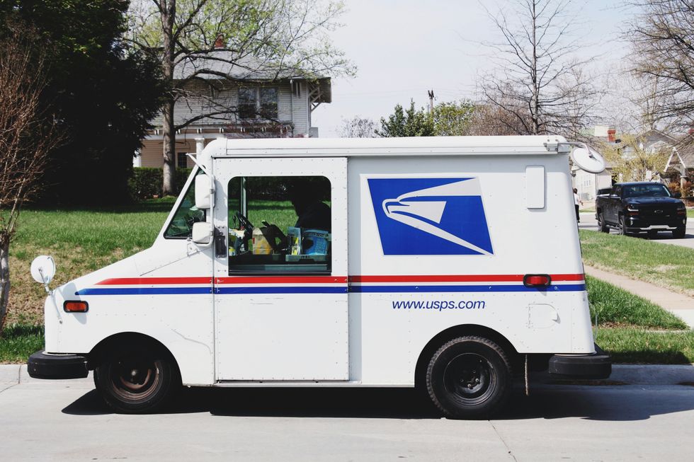 Us postal service mail truck