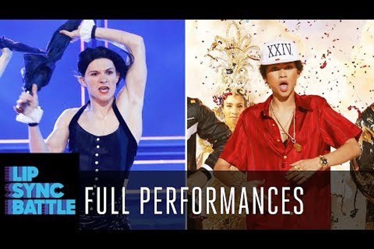 screenshot of tom holland and zendaya lip sync battle