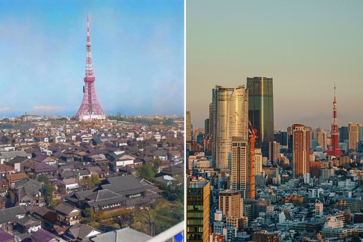 Tokyo in 1960 and in 2023