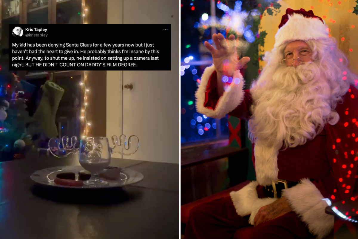 Dad uses slick video editing to create indisputable Santa proof for his 8-year-old
