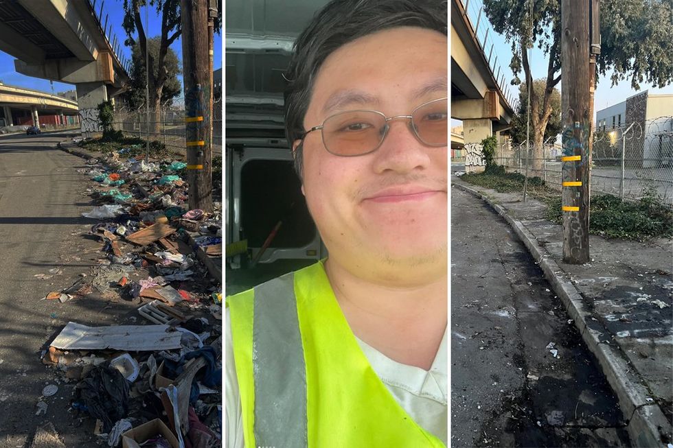 Lone volunteer shares his dramatic before and after photos of cleaning up Bay Area streets