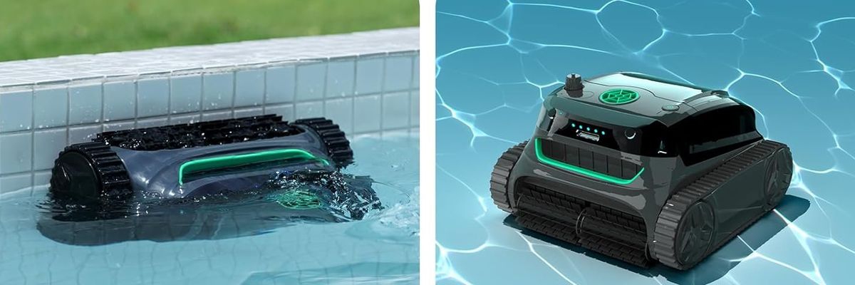 photo of Wybot S2 Pro robot pool cleaner inj the pool