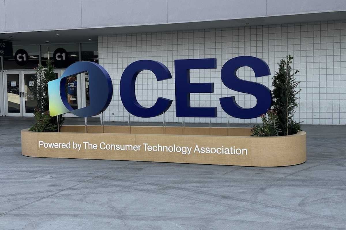 Photo of entrance at LVCC for CES Show 2025