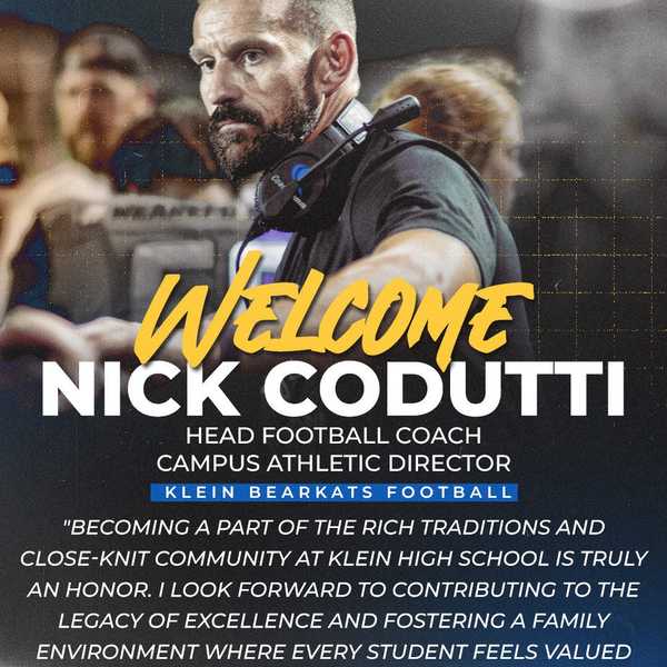 Fulshear's Codutti taking over reigns at Klein High