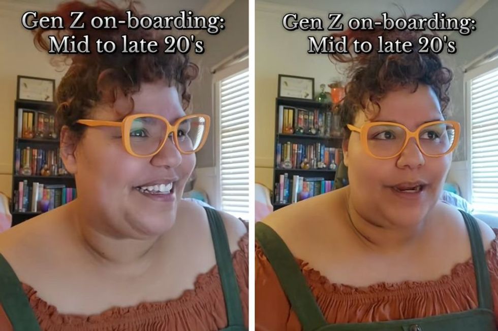 Millennial woman creates brilliant skit for Gen Z 'adult on-boarding' tips