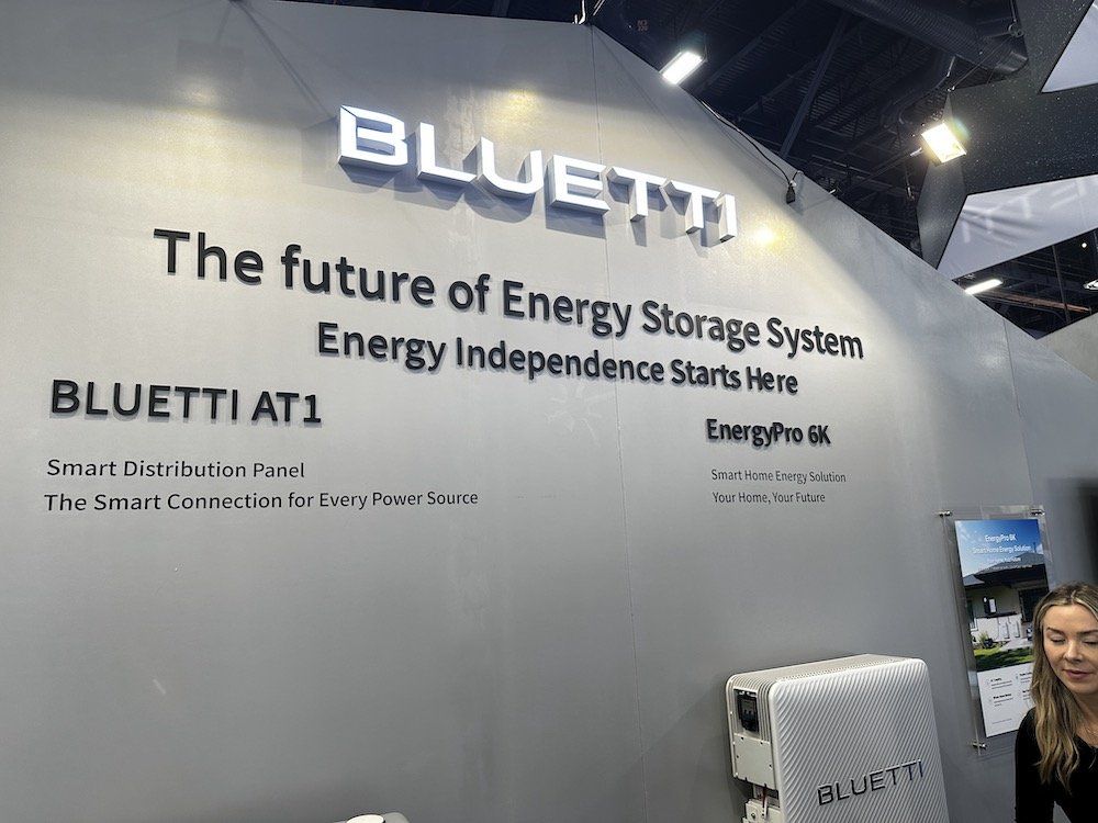 photo of Bluetti booth at CES Show 2025