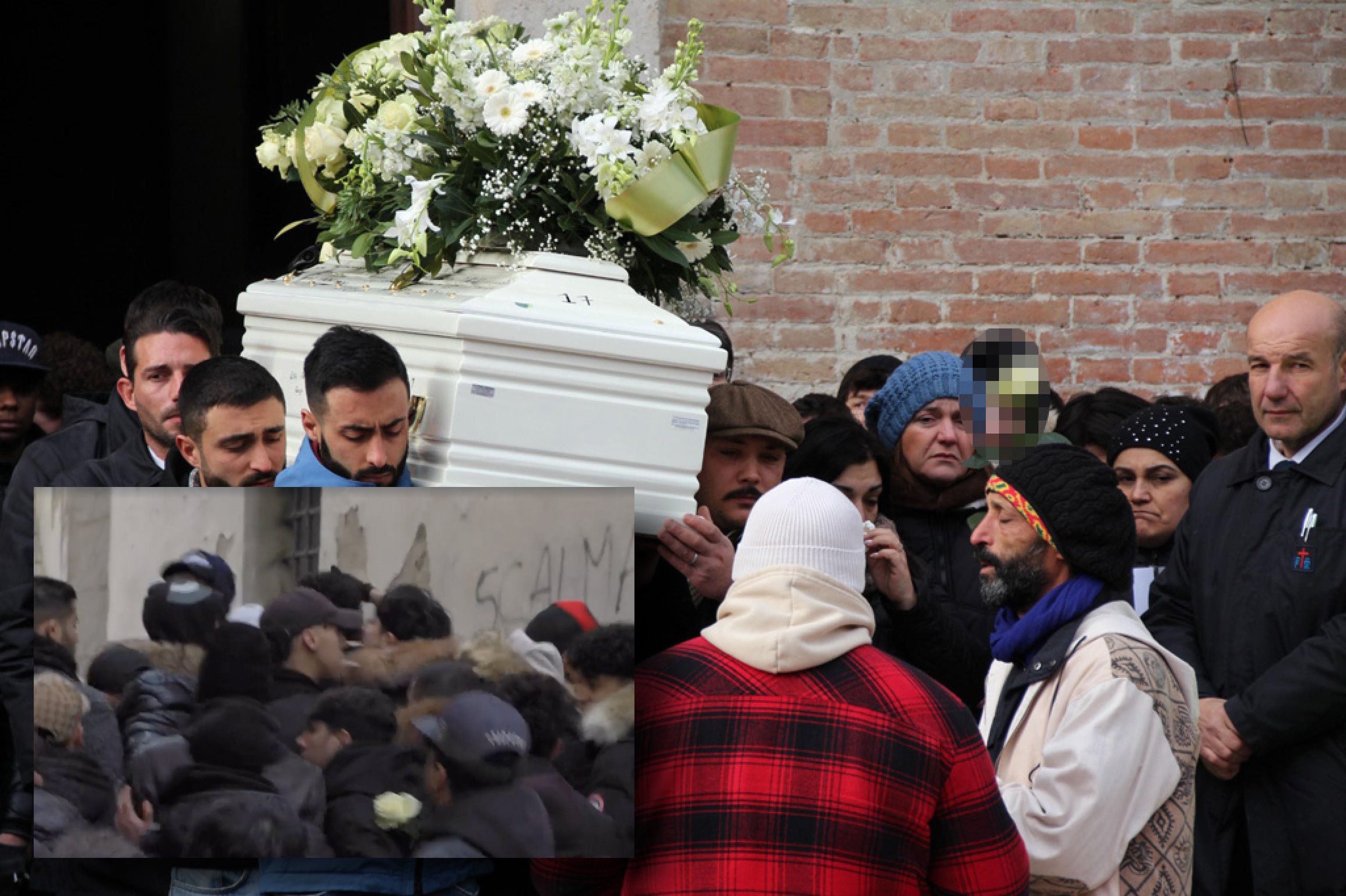 Al funerale dell’amico maghrebino baruffa (con coltello) tra maranza