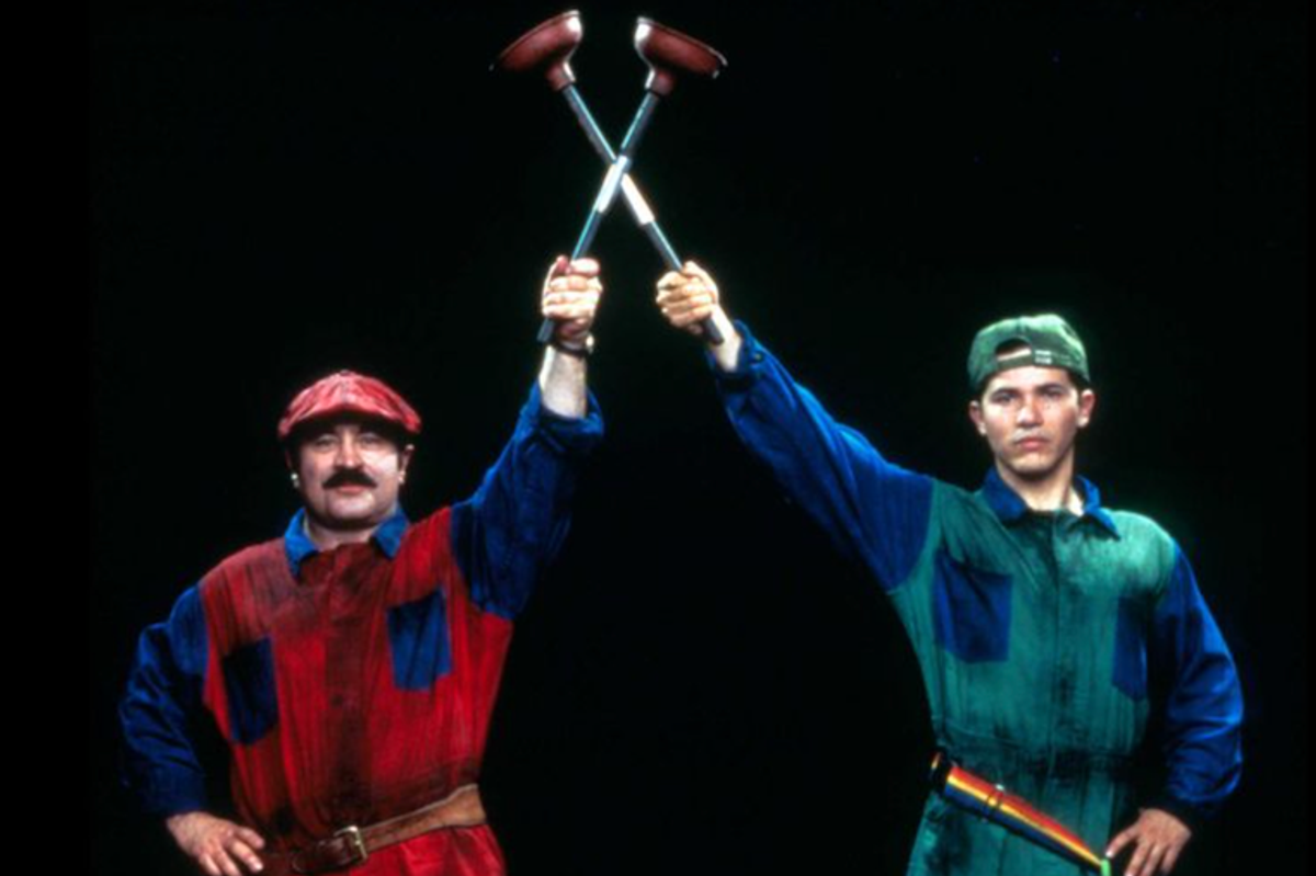 Super Mario Brothers pose (1993)