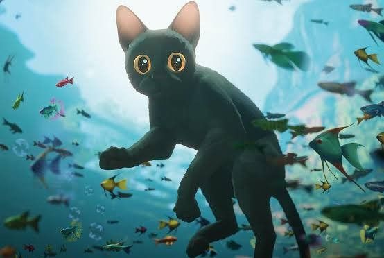 A promotional still for the movie Flow