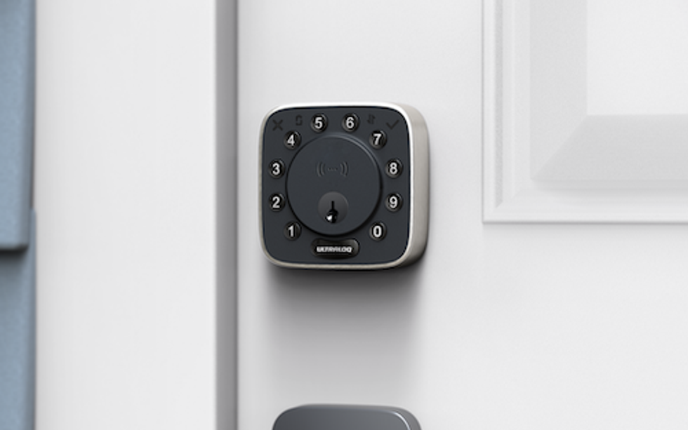 Photo of  ULTRALOQ Bolt Mission on a door