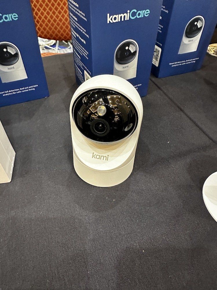 a photo of Kami Fall Detect Camera on display at CES Show 2025