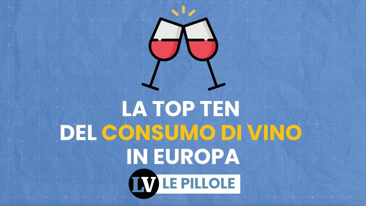 La top ten del consumo di vino in Europa