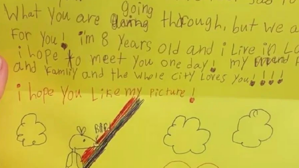 Read the incredible hand-written notes an 8-year-old girl has been sending to firefighters