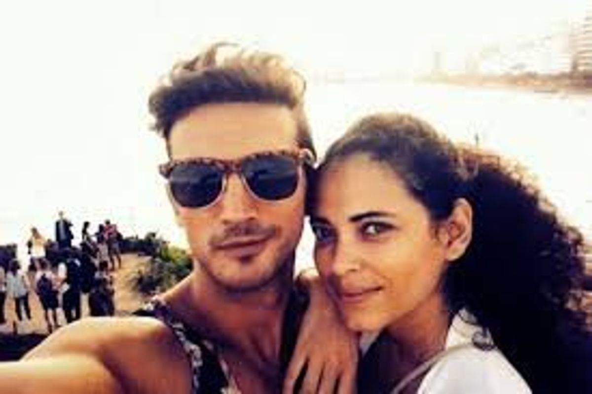 couple smiling