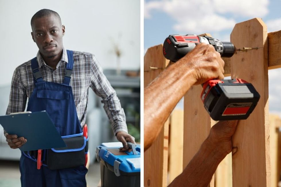 Man notices a single mom's fence falling down so he stopped to build her a new one for free