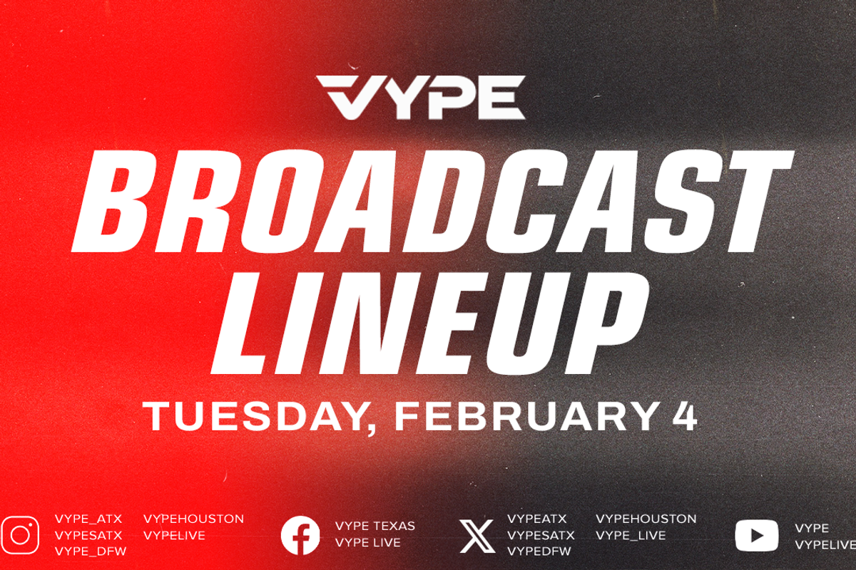 VYPE Live Lineup - Tuesday 2/4/25