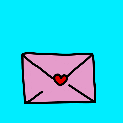 gif of animated love letter