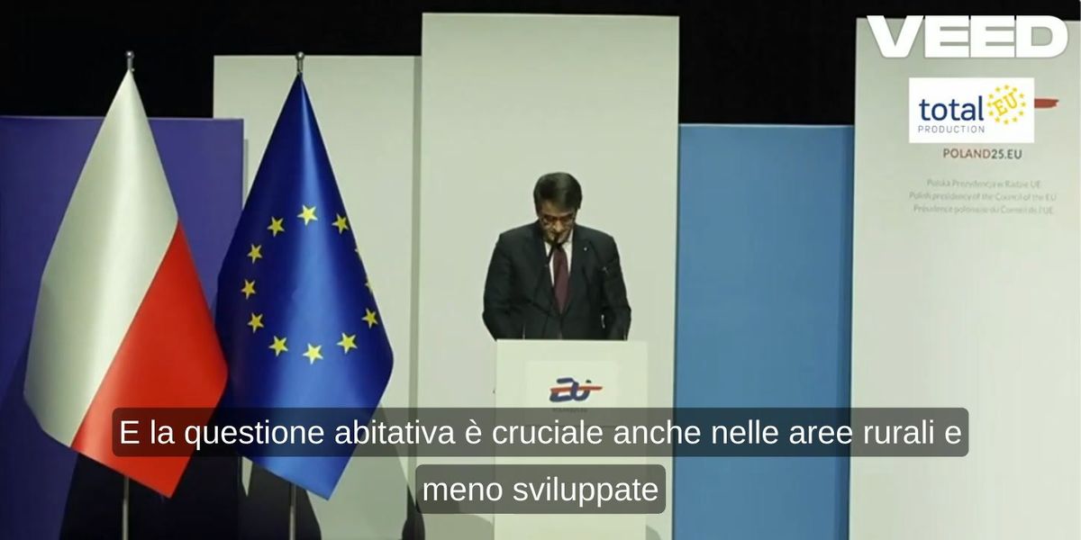 Casa, Fitto: «In preparazione il primo piano europeo per alloggi a prezzi accessibili»