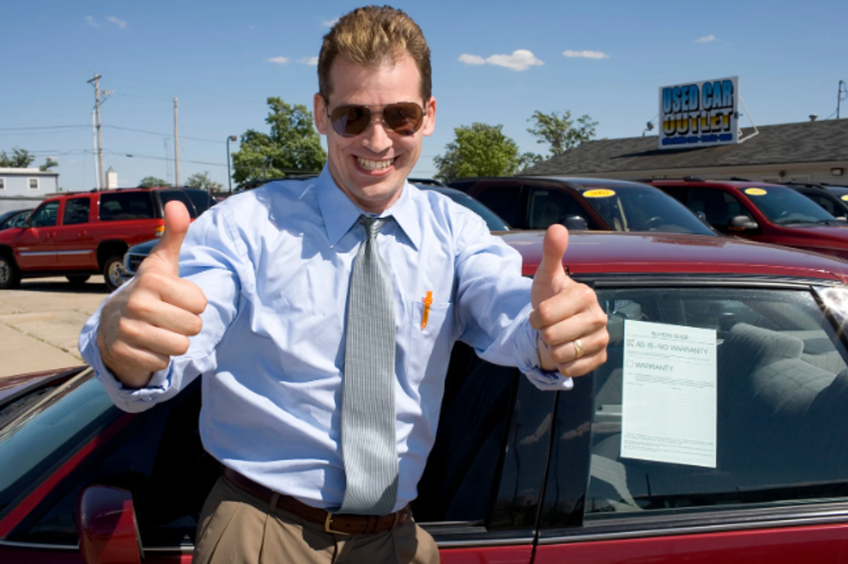 salespeople, used cars, social skills