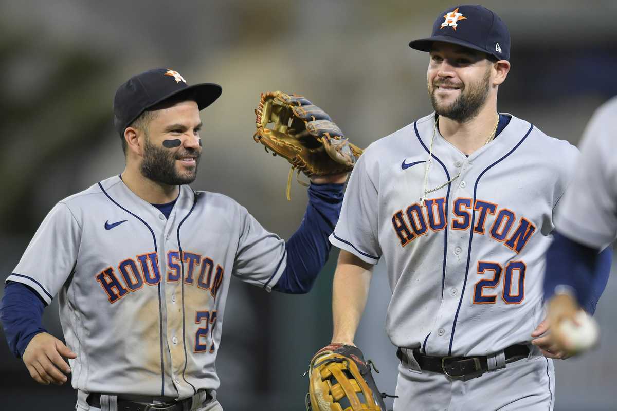 Astros Jose Altuve, Chas McCormick
