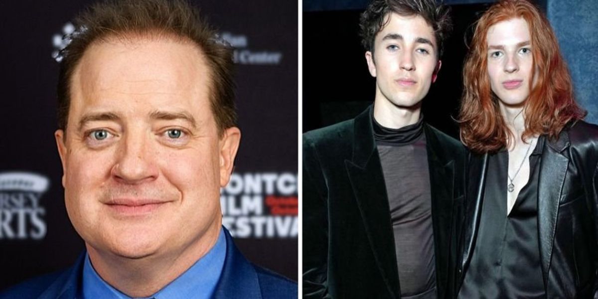 Brendan Fraser gives peak dad energy while watching his son walk the ...