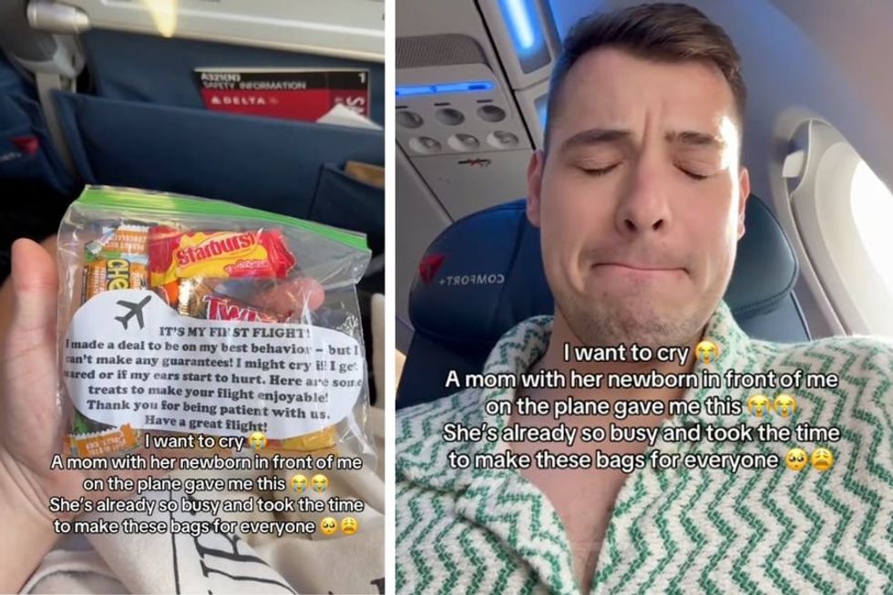 Baby 'writes' heartbreaking note to plane passengers sitting nearby on its first flight