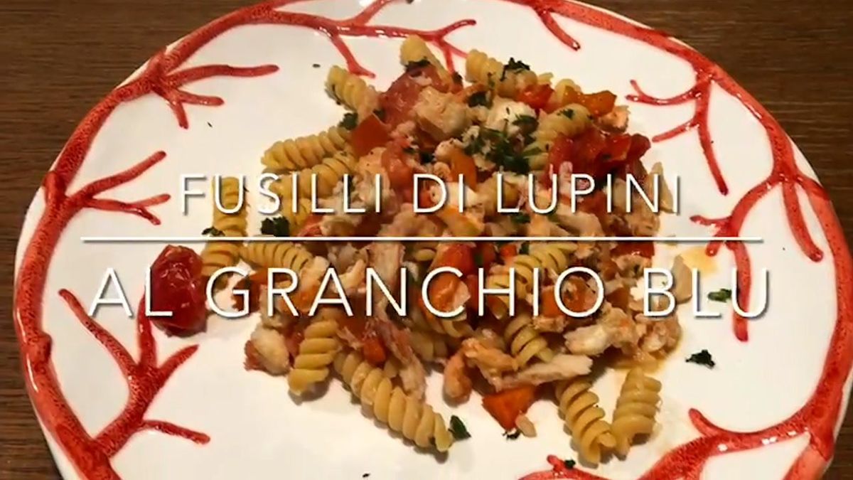 Cuciniamo insieme: fusilli ai lupini con il granchio blu