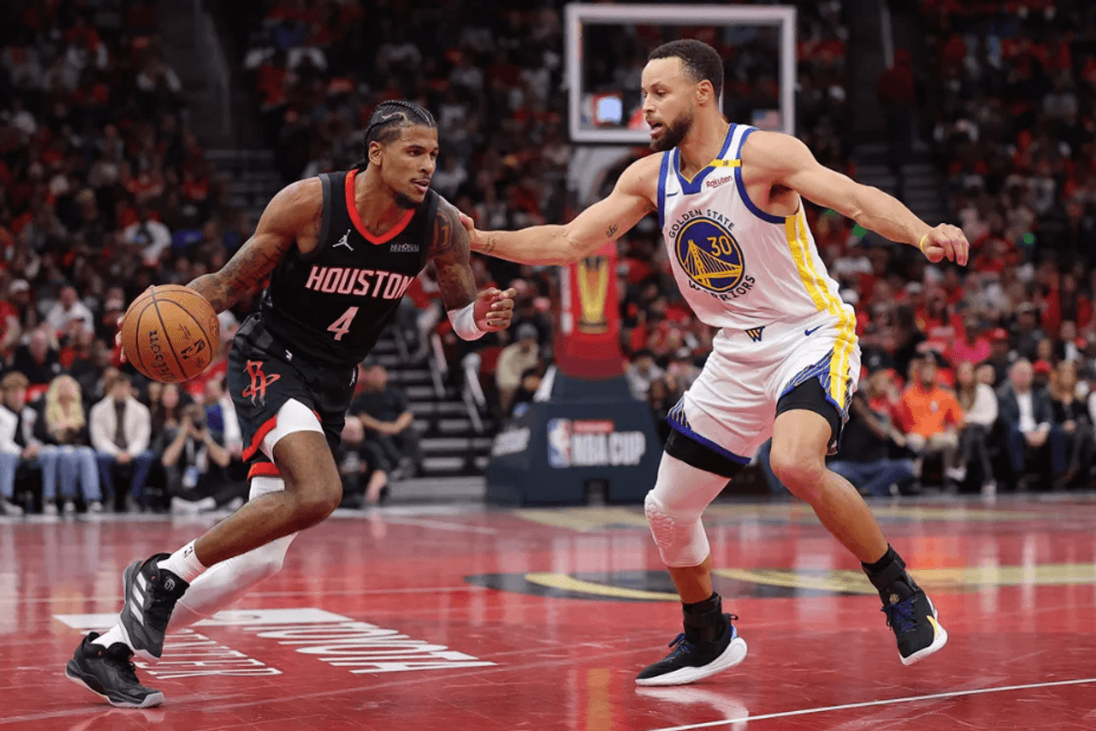 Houston Rockets Jalen Green, Warriors Steph Curry
