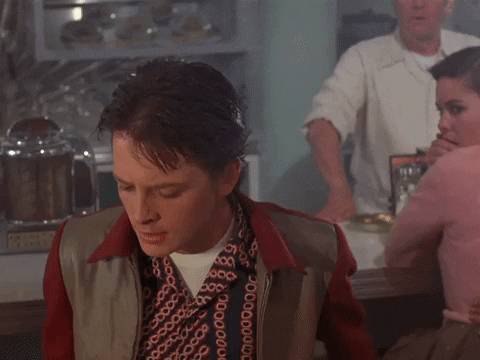 gif of Marty McFly confronting bully BifF