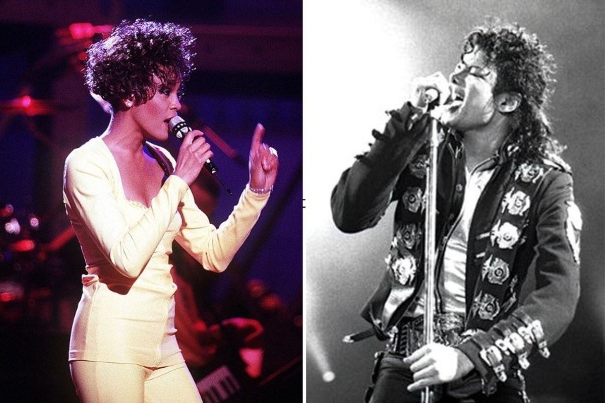 Whitney Houston and Michael Jackson