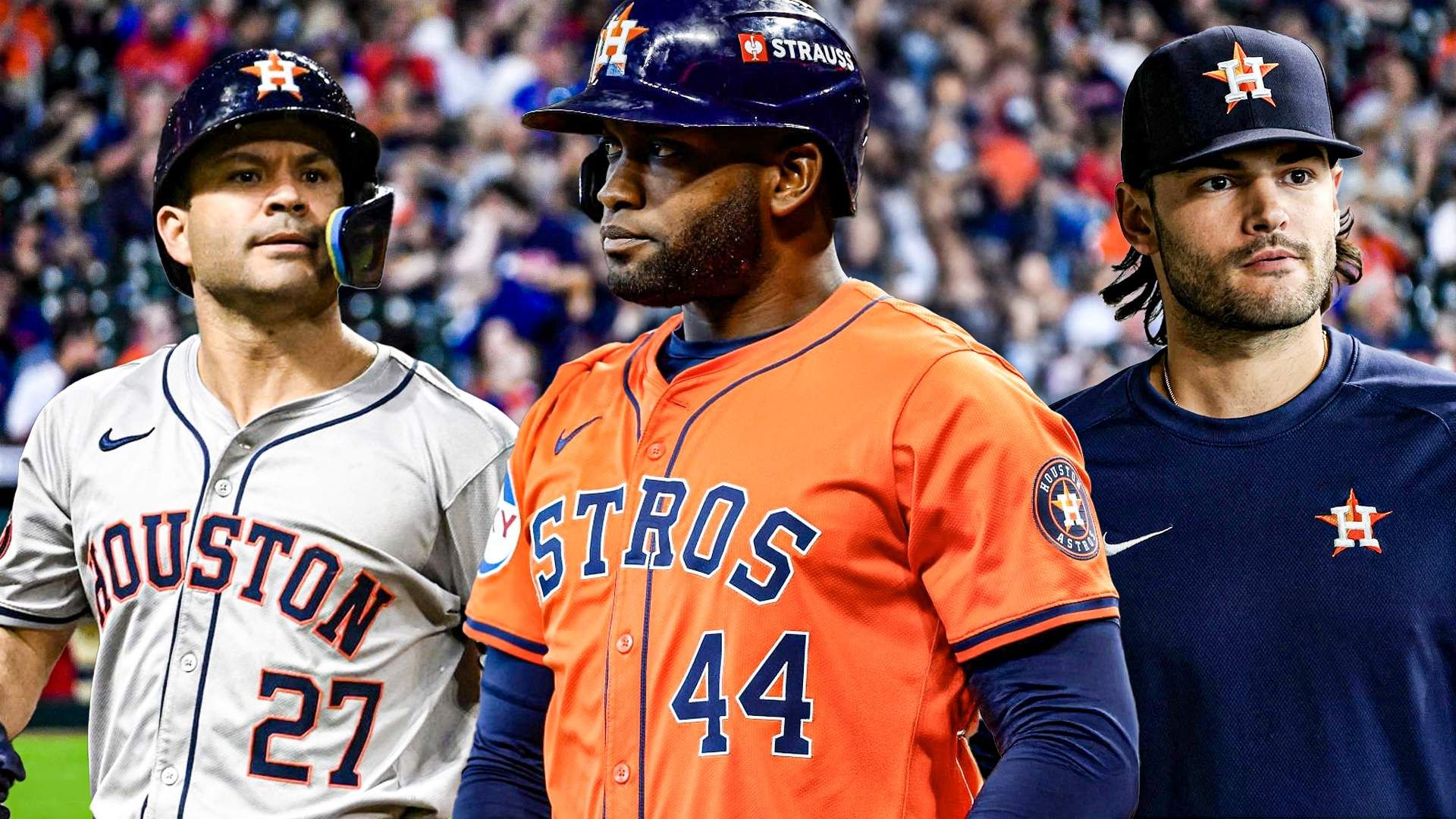 Astros Jose Altuve, Yordan Alvarez, Lance McCullers