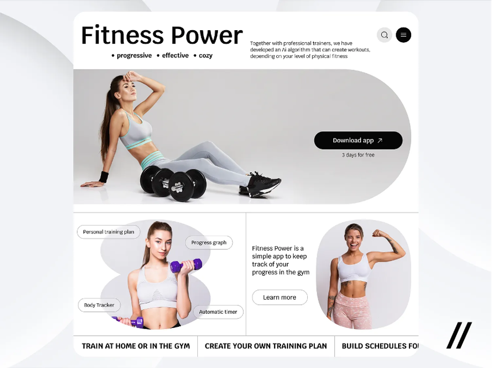 AI-based fitness service concept