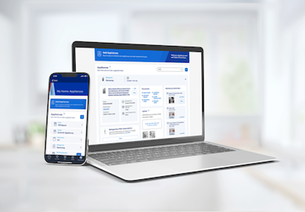 a photo of a smartphone and laptop showing Mylow virtual assistant