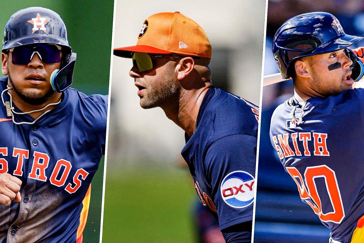 Astros Isaac Paredes, Christian Walker, Cam Smith
