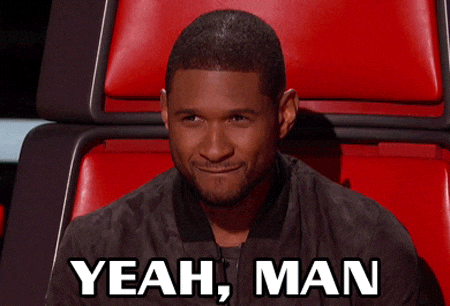 gif of Usher saying "Yeah, Man"