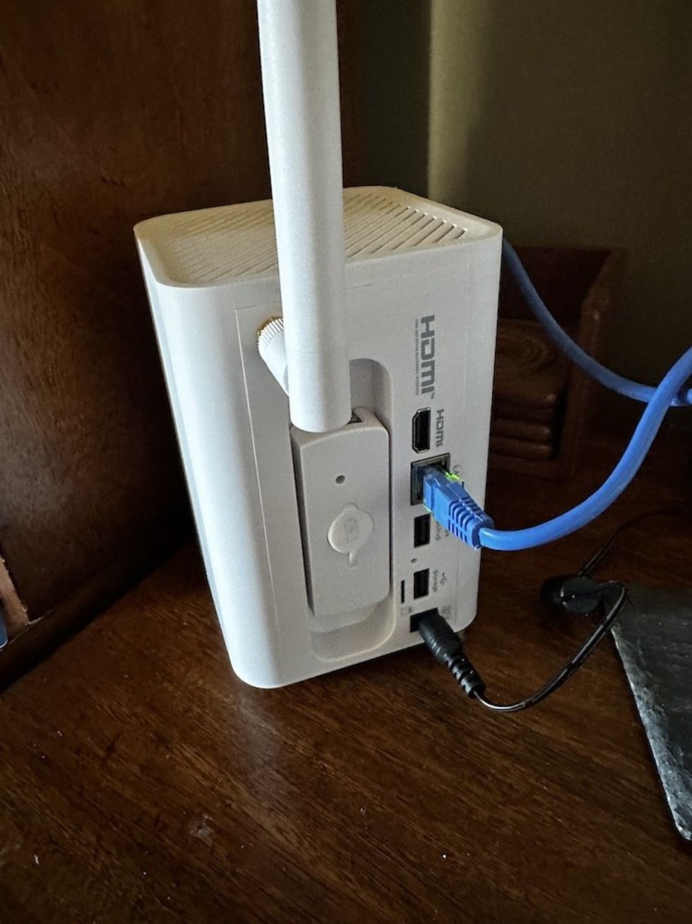 a photo of the backside of Swann Hub