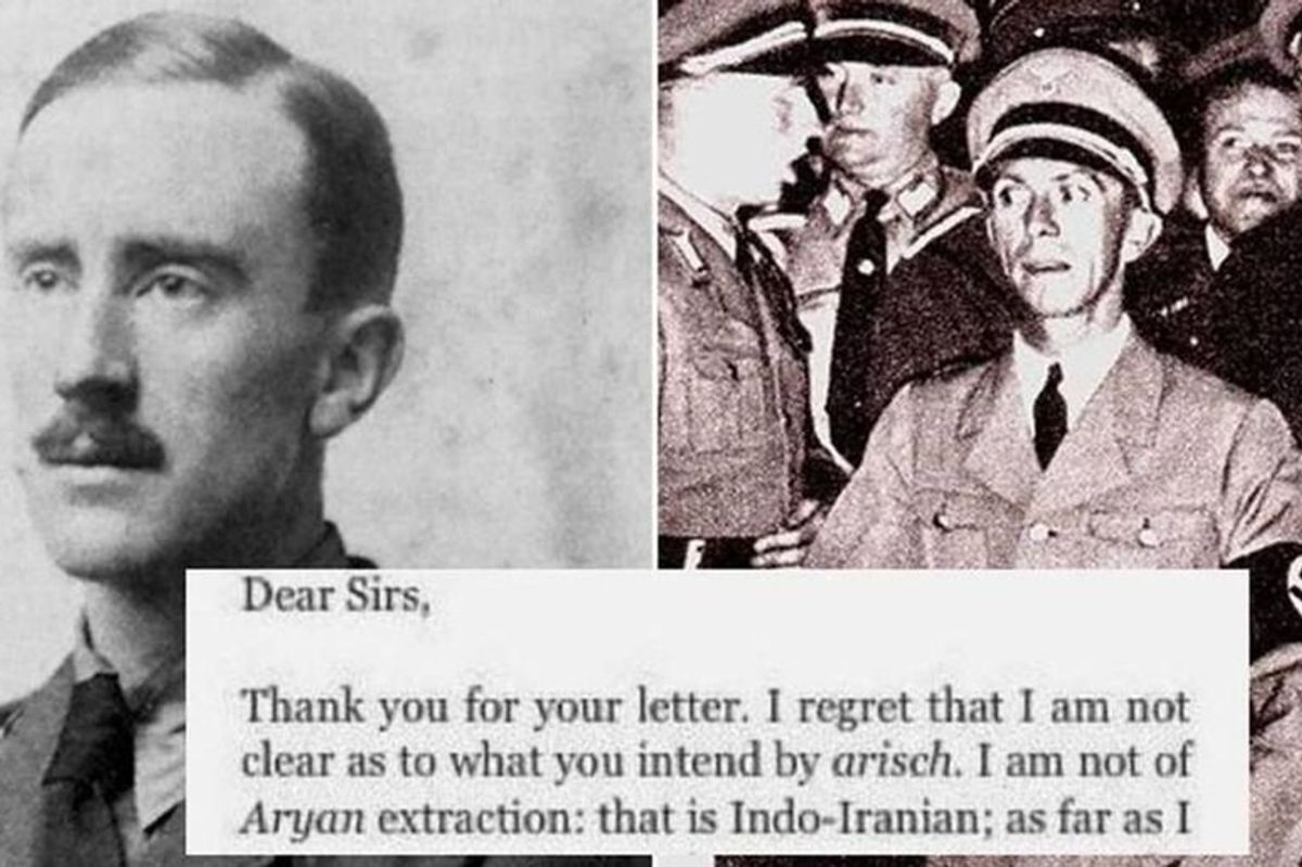 J.R.R. Tolkien, Nazis, Lord of the Rings, The Hobbit