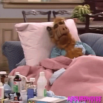 gif of Alf sick