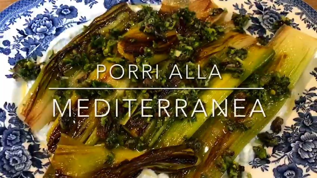 Cuciniamo insieme: porri alla mediterranea