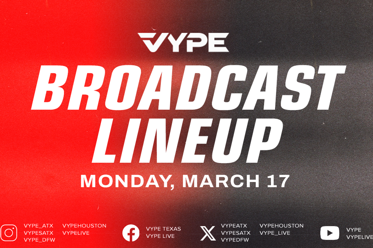 VYPE Live Lineup - Monday 3/17/25