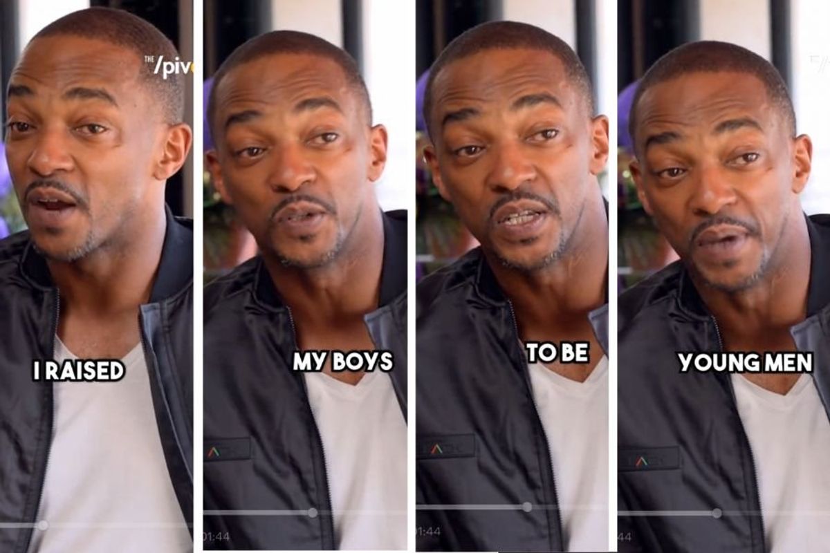 anthony mackie, raising boys, masculinity