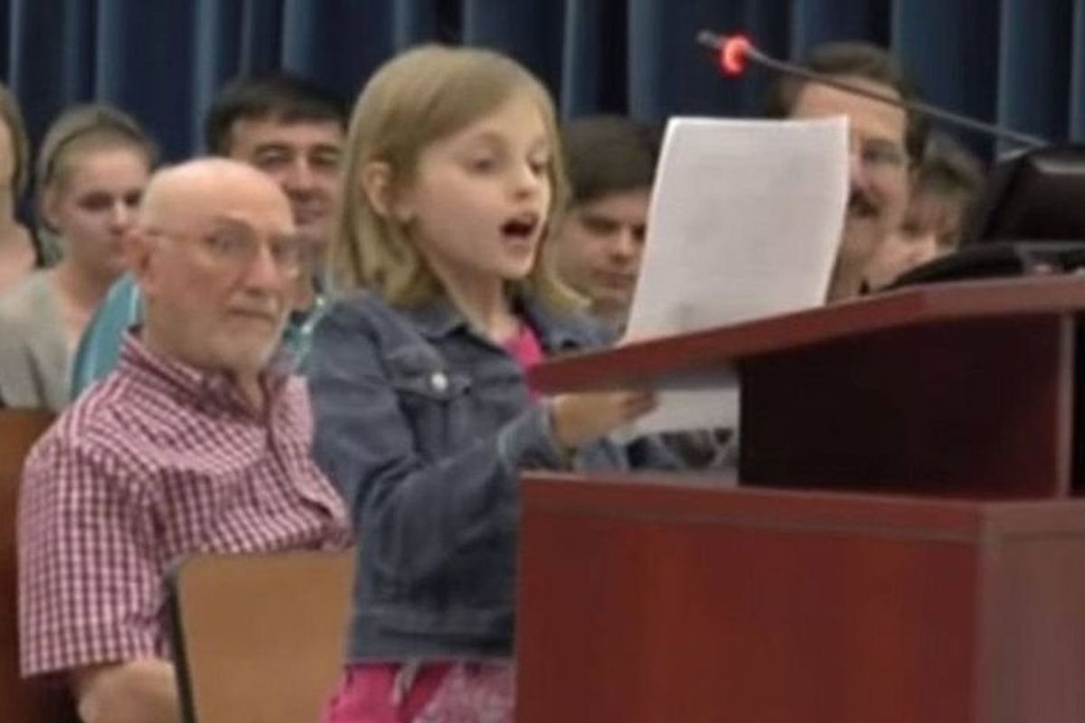 A 9-year-old girl bravely gave her school board an all-time mic drop on standardized tests